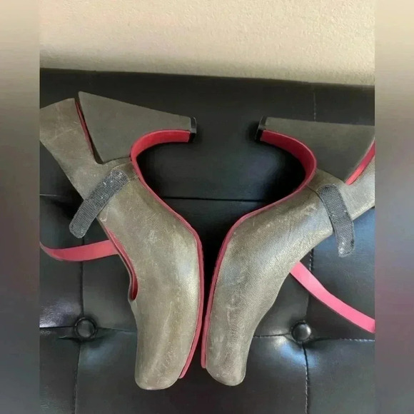 Tsubo Leather and Suede Acrea' Slingback Mary Jane Pumps/Heels Sz 9. 🔥 - Picture 8 of 13